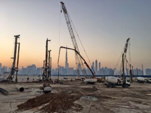Foundations for Meydan One Mall project _ Dubai